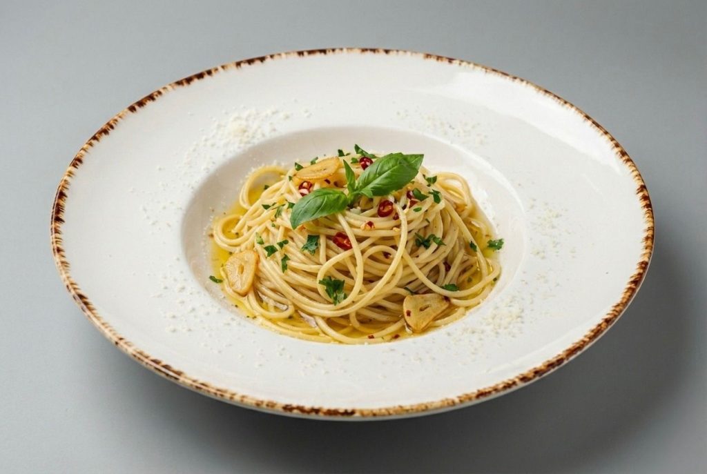 Pasta aglio e olio e peperoncino